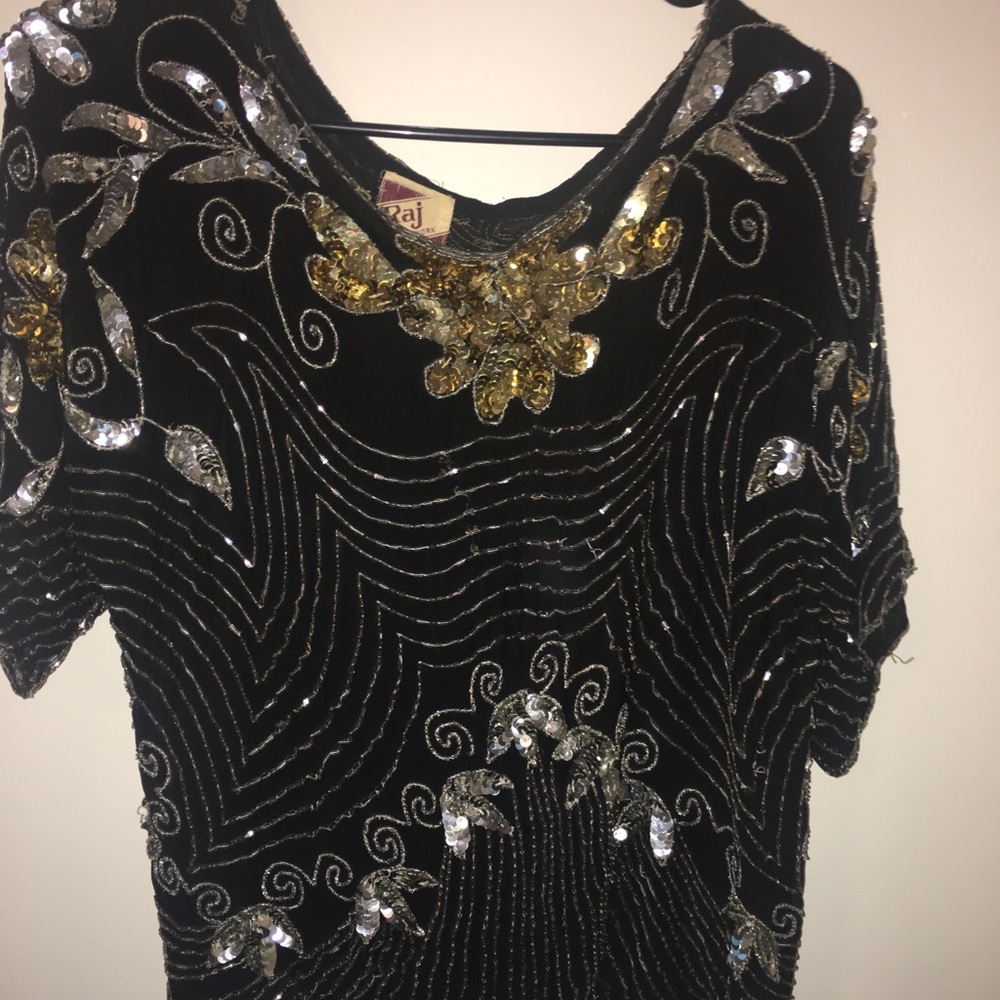 Vintage Women's Beaded/Sequin Top